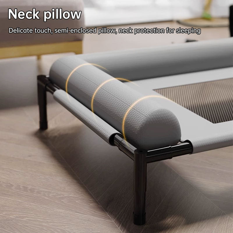 Elevated Raised Outdoor Cooling Mesh Dog Bed | sunbathing bed for Summer