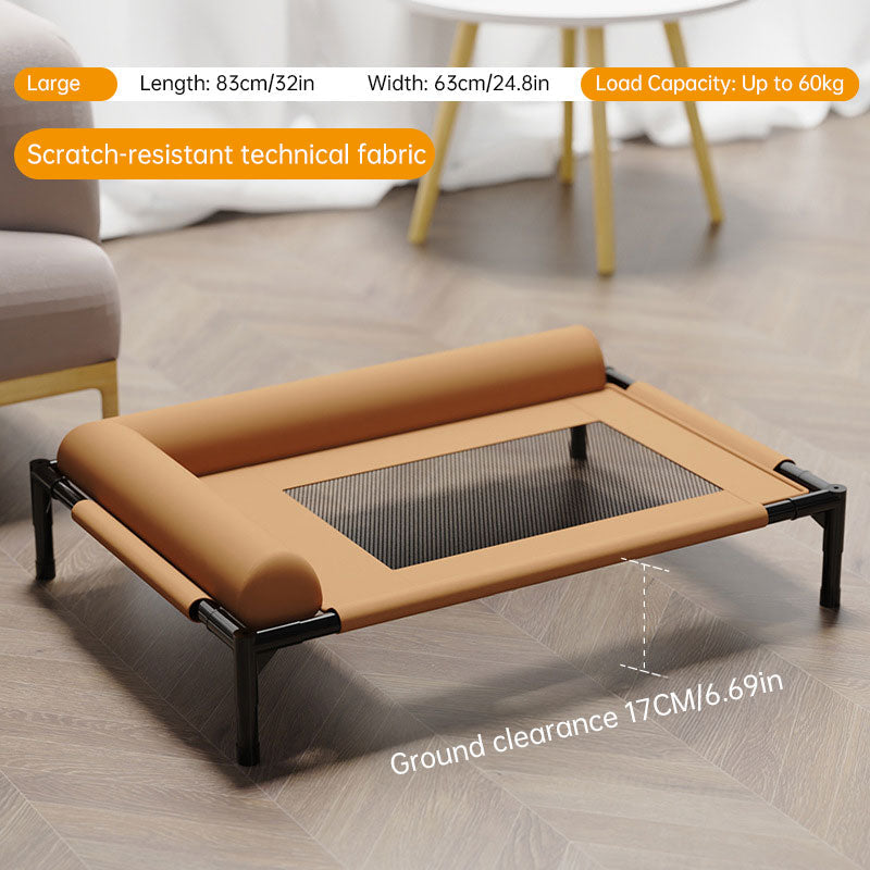 Elevated Raised Outdoor Cooling Mesh Dog Bed | sunbathing bed for Summer